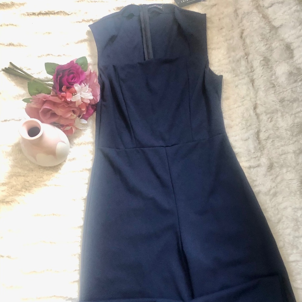 Fashion Nova Navy Blue Jumpsuit